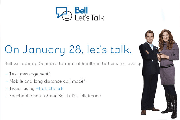 Bell Let's Talk advertising campaign
