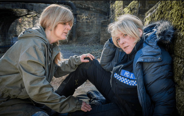 Siobhan Finneran as Clare Cartwright and Sarah Lancashire as Catherine Cawood, Happy Valley. © Red Production Co, BBC, 2014
