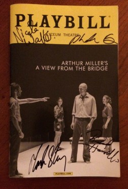 ViewFromTheBridgePlaybill